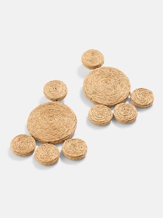 Simon Miller Jewelry - Simon Miller Accessories Raffia Deco Earrings in natural Drop Dangle Large